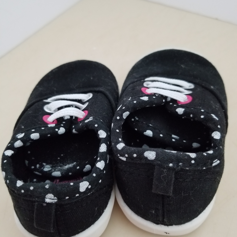 Wonder Nation Black Sneakers with Pink and White Accents - Picture 3 of 4